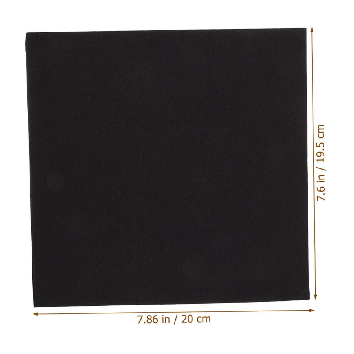 Lot de 100 Serviettes de Table Noires en Papier, Épaisses, Élégantes, pour Mariage et Réception, Usage Sûr et Anti-Fuite