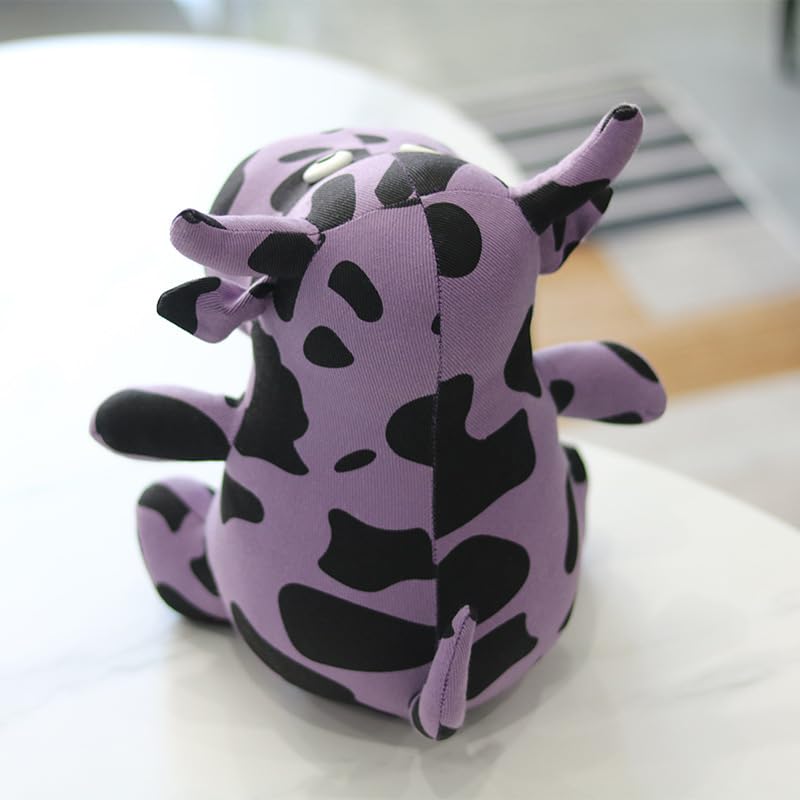 Amazon.co.jp: 創意的な個性的な大目網赤牛のぬいぐるみの置物牛の