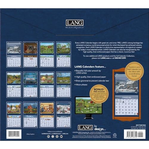 Lang 25171001922 Companies, Lang Folk Art Special Edition 2025 Wall Calendar thumb #1