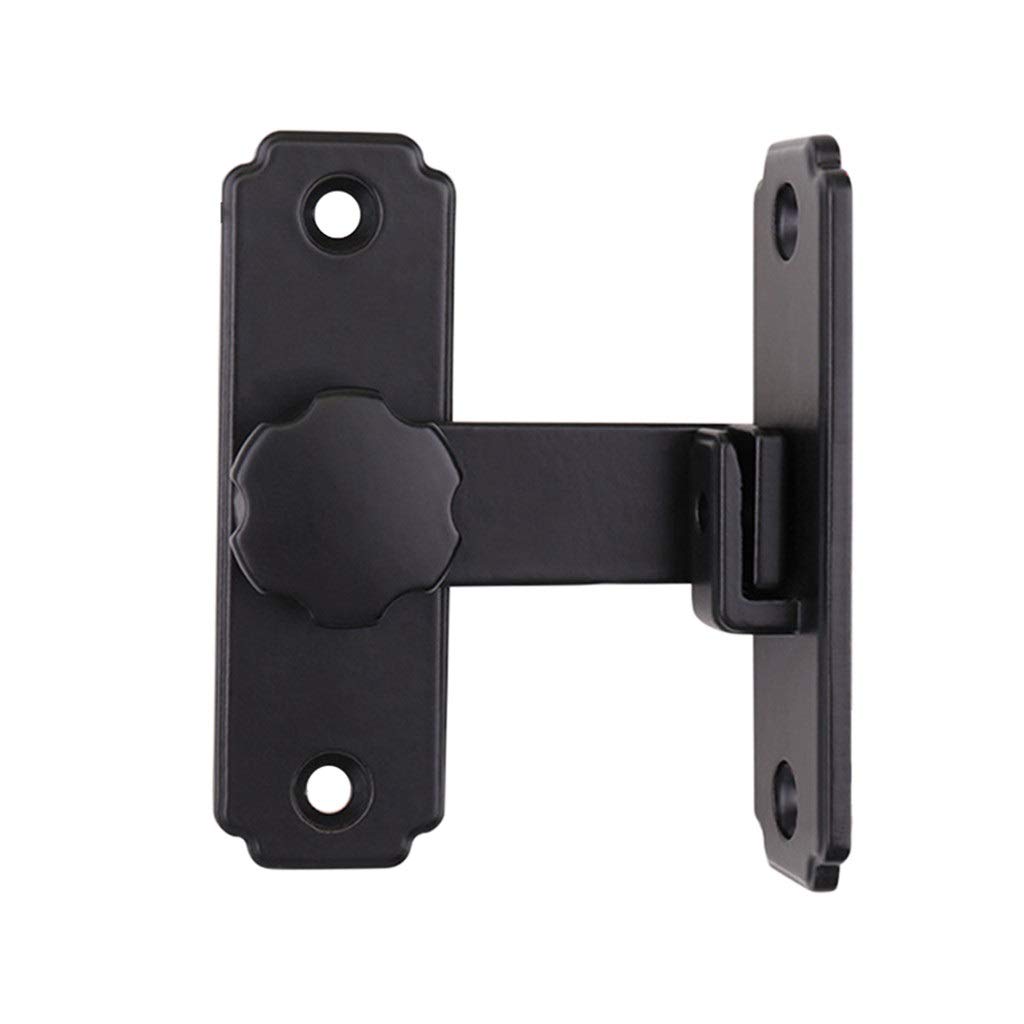 Samlng Black Stainless‑Steel 90‑180 Degree Hasp Buckle Latch Lock