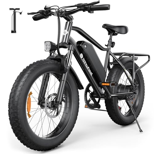Image of isinwheel M10 Pro Electric Bike for Adults 22 mph 1000W Peak Motor, Dual Crown Fork Mountain Ebike 10.4 Ah Battery 35+ Miles Range, 7 Speed, 20 x 4.0 Fat Tire Adults Electric Bicycles