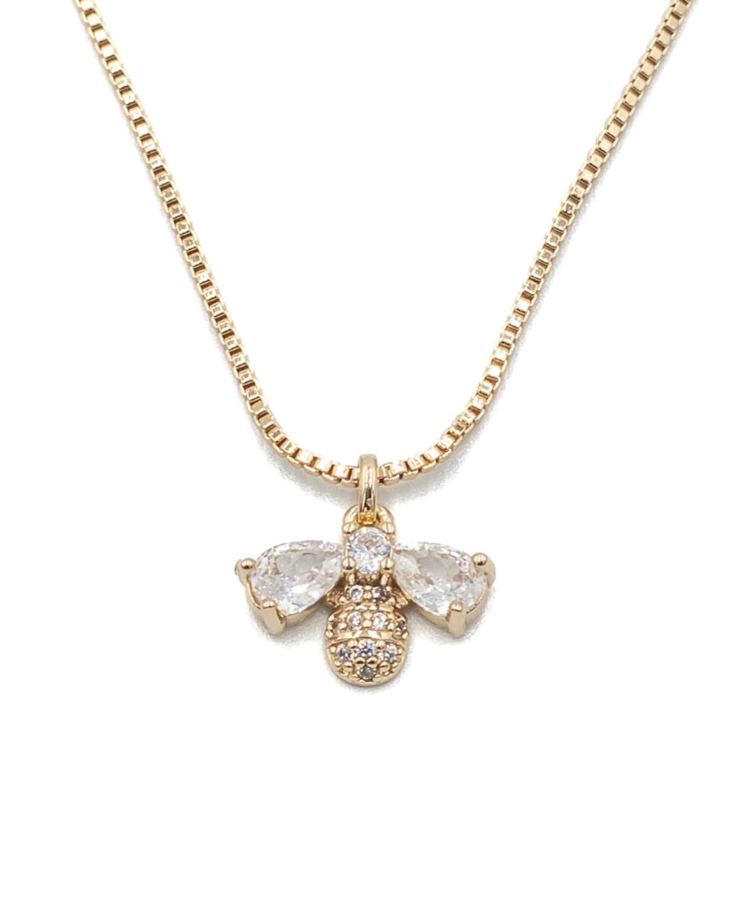 Collier délicat en or et cristal pour offrir à Noël - 6