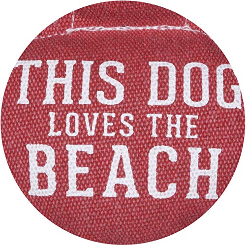 Pavilion Gift Company 11 Inch Large Canvas Tug Of War Crab Shaped Rope Toy-Sturdy & Durable This Dog Loves The Beach, Red #TOP3