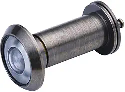 Olho de porta de segurança olho de gato grande angular 200 graus HD lente de vidro olho mágico (Bronze)