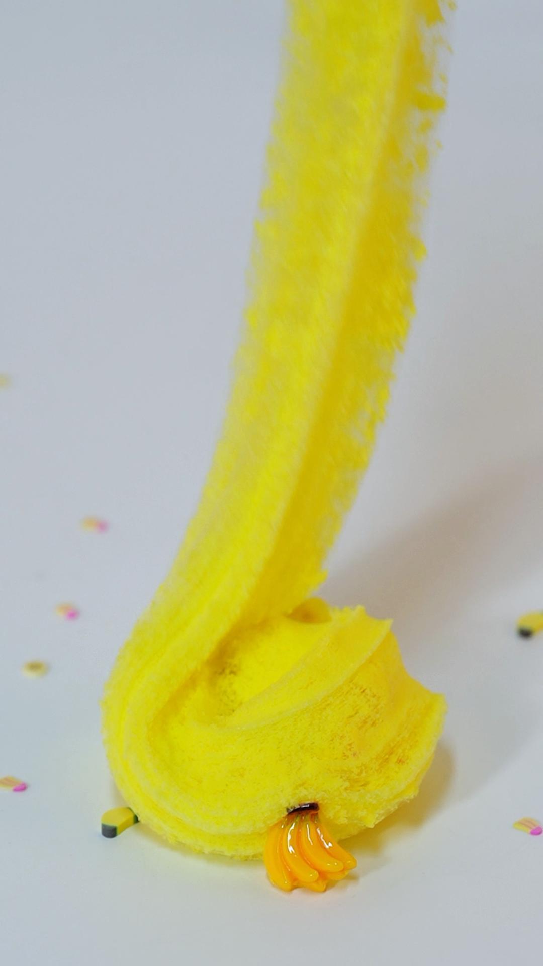 Slime De Nube Amarillo De Plátano, Textura Esponjosa Y No Pegajosa, Juguete Sensorial Para Niños, Ideal Para Fiestas Y Regalos