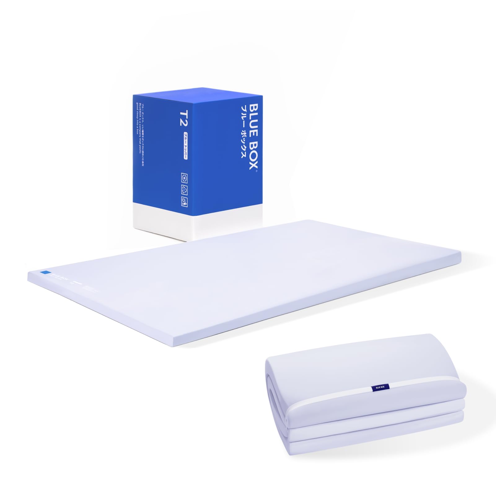 ✨新品✨ マットレス 敷布団 厚さ6cm 三つ折り 2層タイプ 低反発 シングル Amazon.co.jp: Blue Box マットレス 敷布団 厚さ6cm 三つ折り 腰