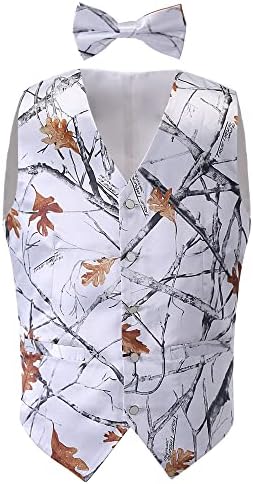 Allingentle Camouflage Vest for Men Camo Mens Vest Oak Men's Suit Vests Wedding Hunting Men's Outerwear vests for men