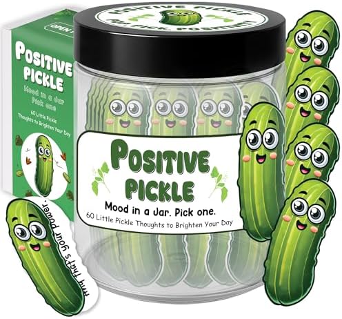 Emotional Support Pickle, Positive Pickle Jar, 60 Positive Daily ...