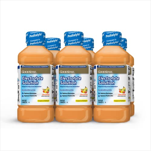 GoodSense Mixed Fruit Electrolyte Solution - Replaces Electrolytes, Fluids & Zinc for Kids & Adults,...