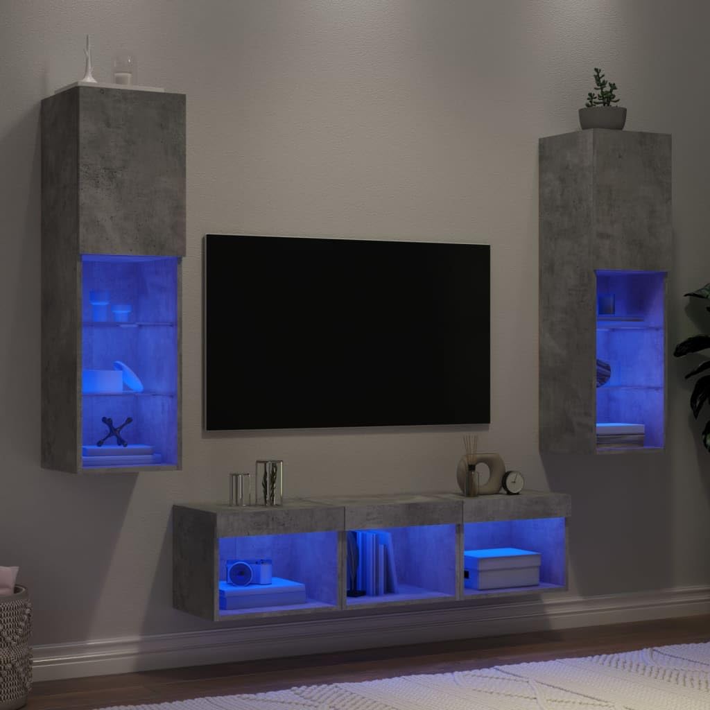 Fini le désordre au salon avec ces unités murales TV suspendues LED