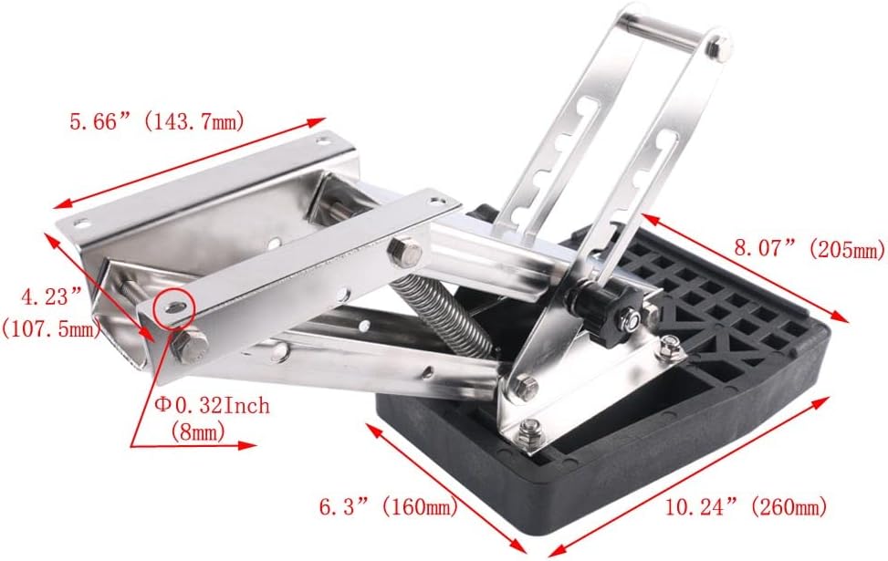 Buy FUTURUP 2 Stroke Outboard Motor Bracket Kicker for Boat, up to 25hp