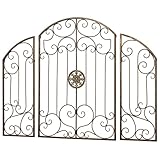 Garden Gates Wall Decor Golden Bronze Set of Three