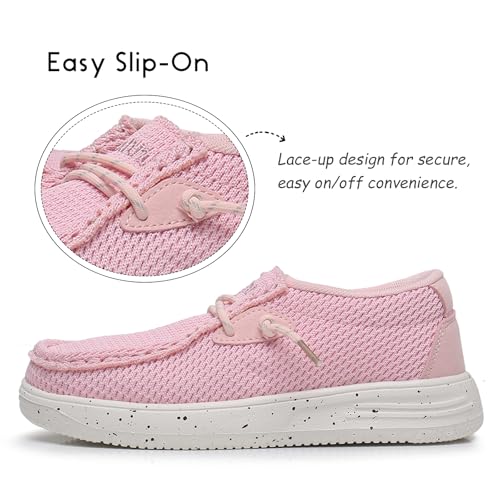 Image of Ahannie Kids Slip On Loafers, Boys Girls Casual Dress Shoes | Lightweight comfort,breathable,school or everyday wear