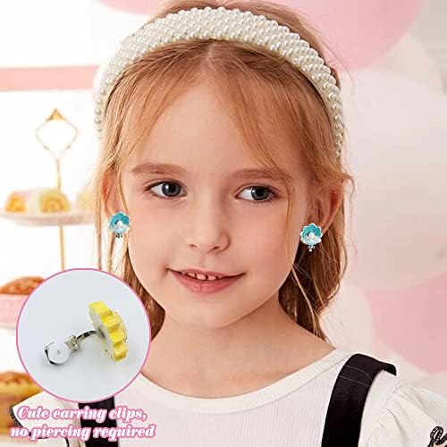 ZOCONE 12 PCS Rainbow Unicorn Jewellery Sets, Rainbow Mermaid Unicorn Bracelets Necklace Unicorn Rings Kids Jewellery Sets for Girls Friendship Bracelets for Girls Princess Dress Up Jewelry Party