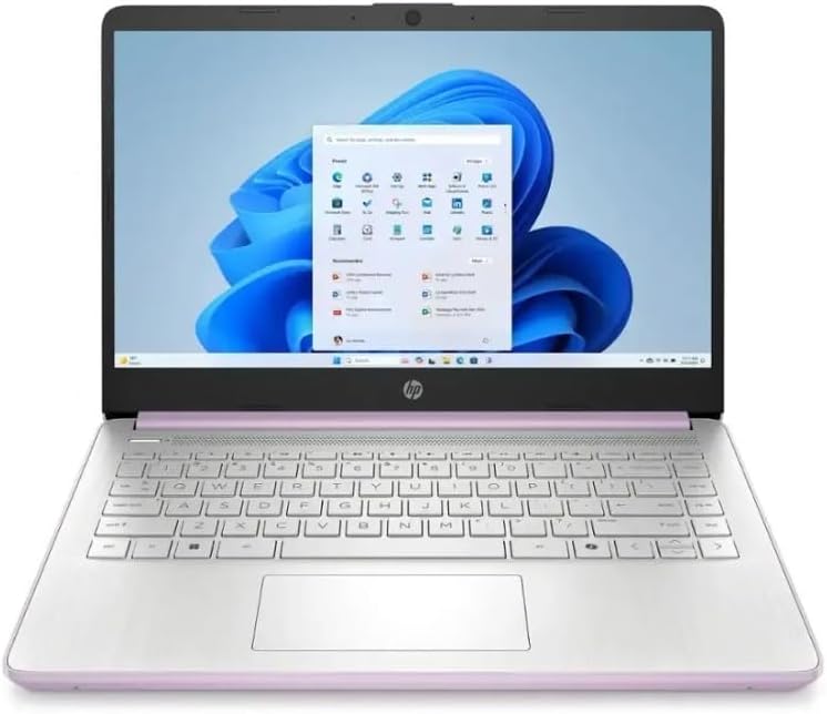 HP 2025 Student Laptop, Intel Processor N150(up to 3.6 GHz), 14 Inch LED Screen,16G RAM, 256GB Storange (128GB UFS+128GB MSD),1 Year Office 365, Windows 11 Home,Honey Lavender