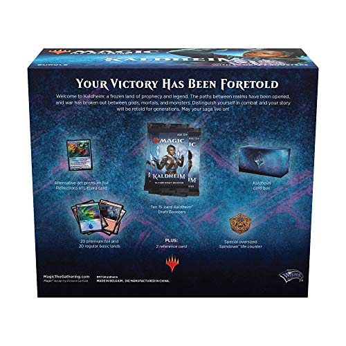 Magic The Gathering Kaldheim Bundle | 10 Draft Boosters (150 Magic Cards) + Accessories #TOP4
