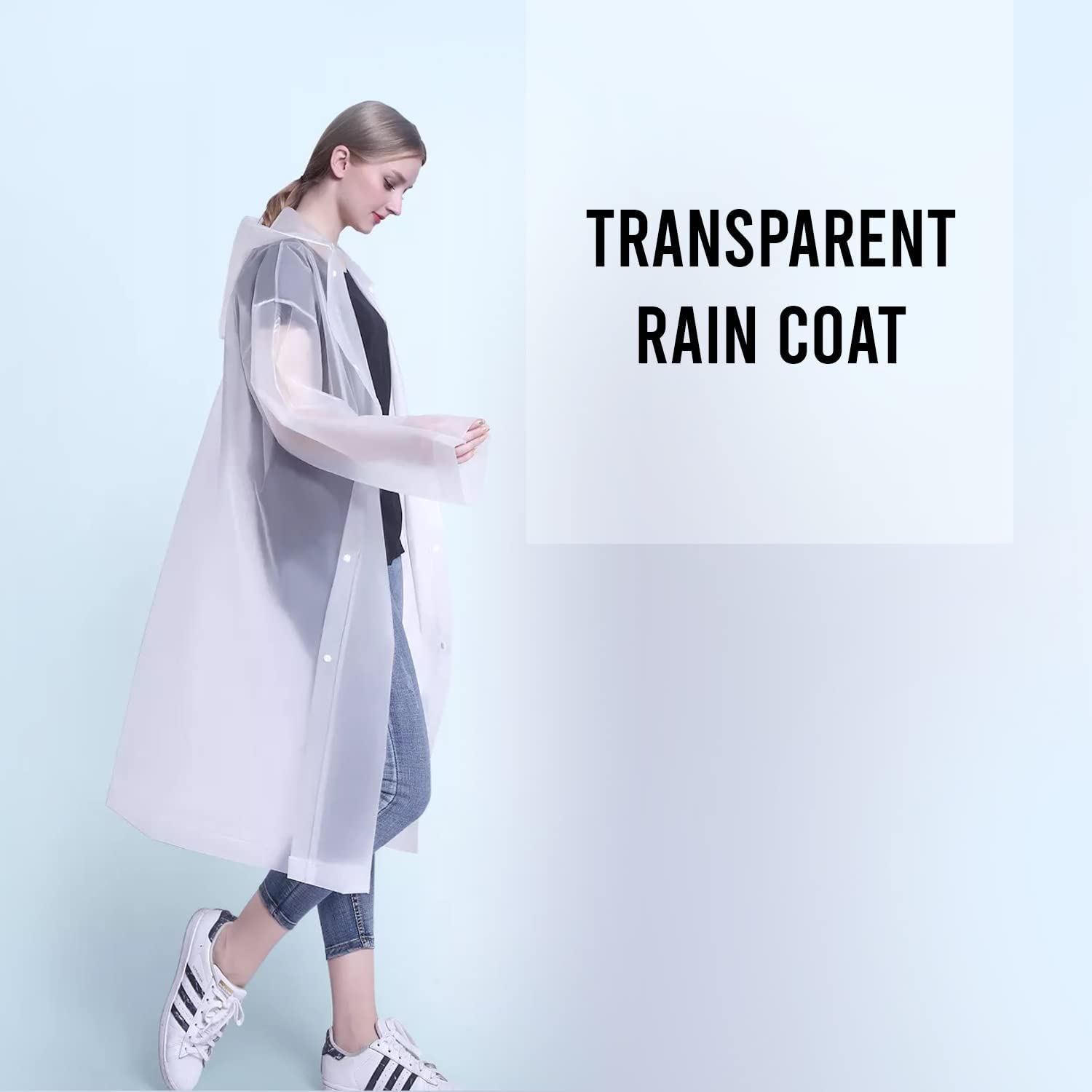 Allextreme EVA Waterproof Unisex Rain Coat Hooded Full Sleeves Outdoor Men, Women, Boys & Girls Rainwear Poncho Raincoat for Camping, Hiking & Travelling (Universal Size,1 Pc Random) - Image 7 thumbnail