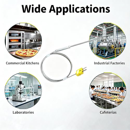 Sonde thermocouple K 50360-K aiguille pénétration aliments pour câble four