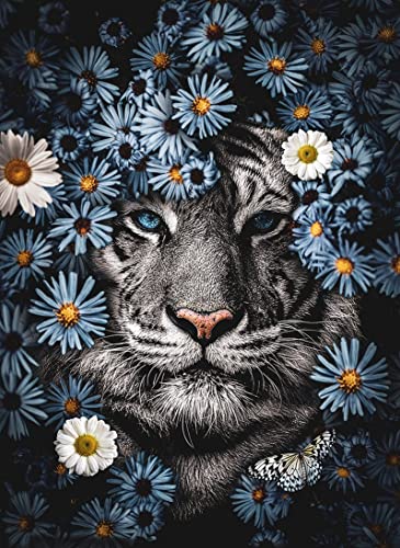 Lion Daisy tapis antidérapant résistant aux taches pour sublimer une entrée sombre
