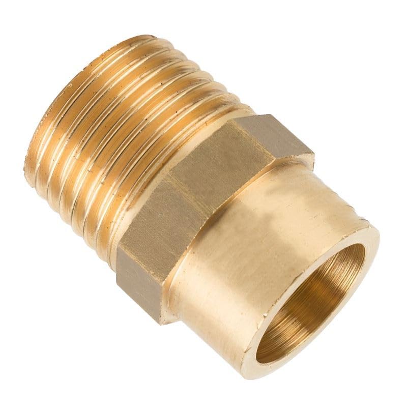 Adaptador de hierro macho 15 mm x 1/4 hermético contra fugas de agua en circuito pack de 10