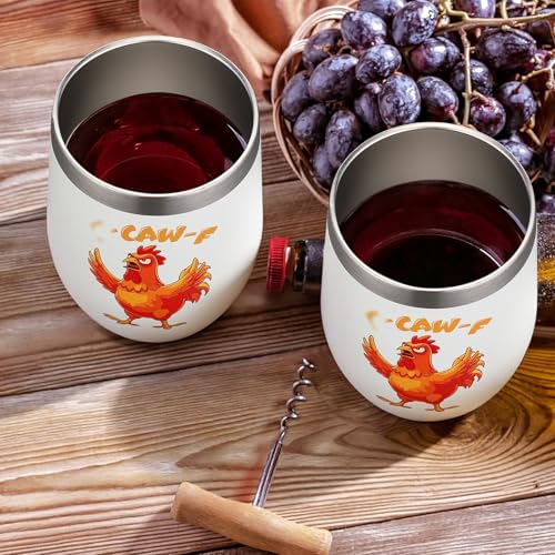 Taza de acero inoxidable aislada 12 oz blanca miniatura 6