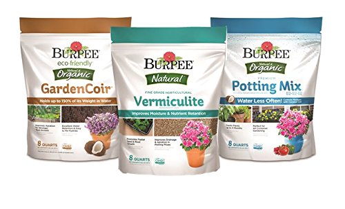 Image of Burpee Vermiculite, 8 Quart | Organic | For Seed Starting | Water Retention | Pack of 6