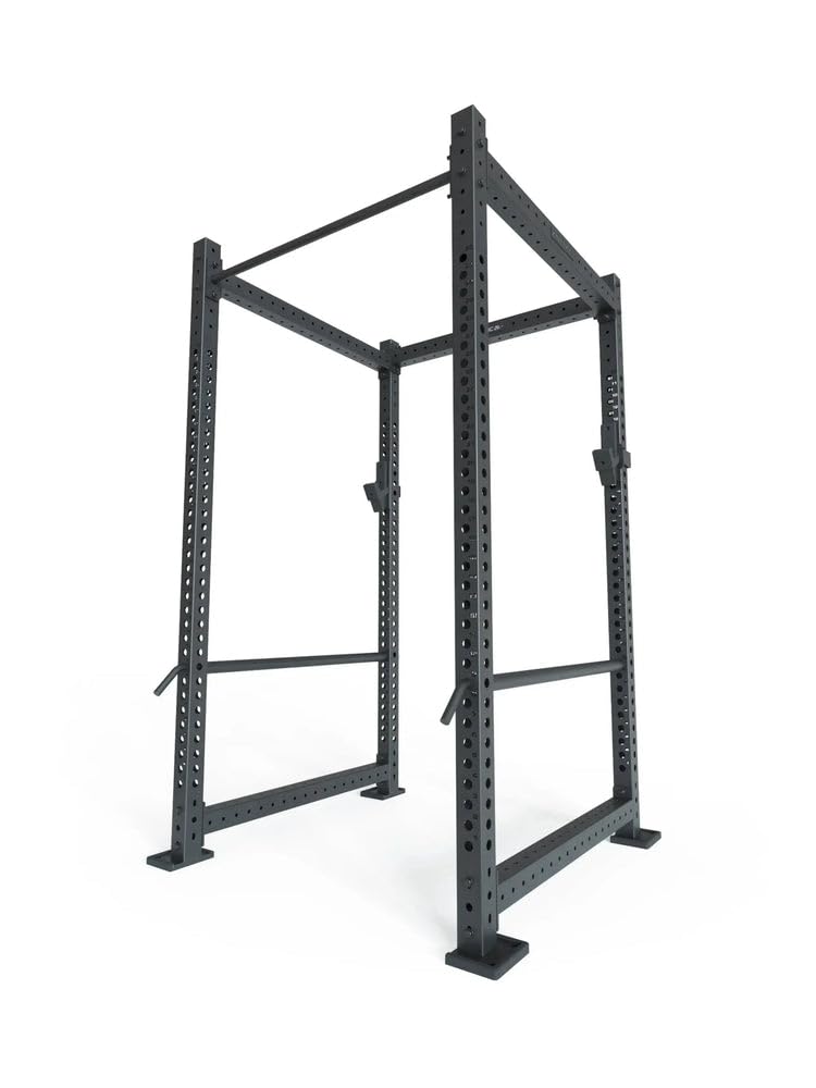 Atletica R8-Base2 Power Rack, 123 cm x 123 cm | Studioqualität, 3mm Stahl auf 75 mm Vierkantrohr, Basismodell
