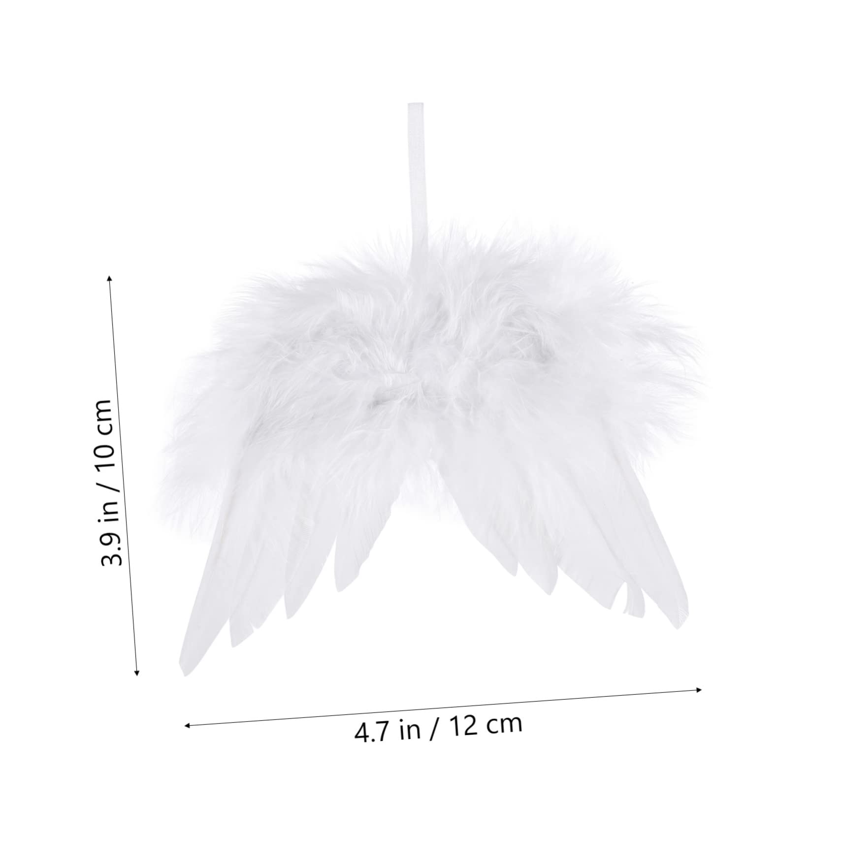 COLLBATH 24 Piezas Adornos De Alas De Ángel Navideñas Colgantes De Alas De Ángel para Decoración De Suministros Navideños De Colgante De De