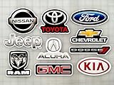 Vehicle Logo Sticker Pack (10 Stickers) Set 1 car Truck SUV