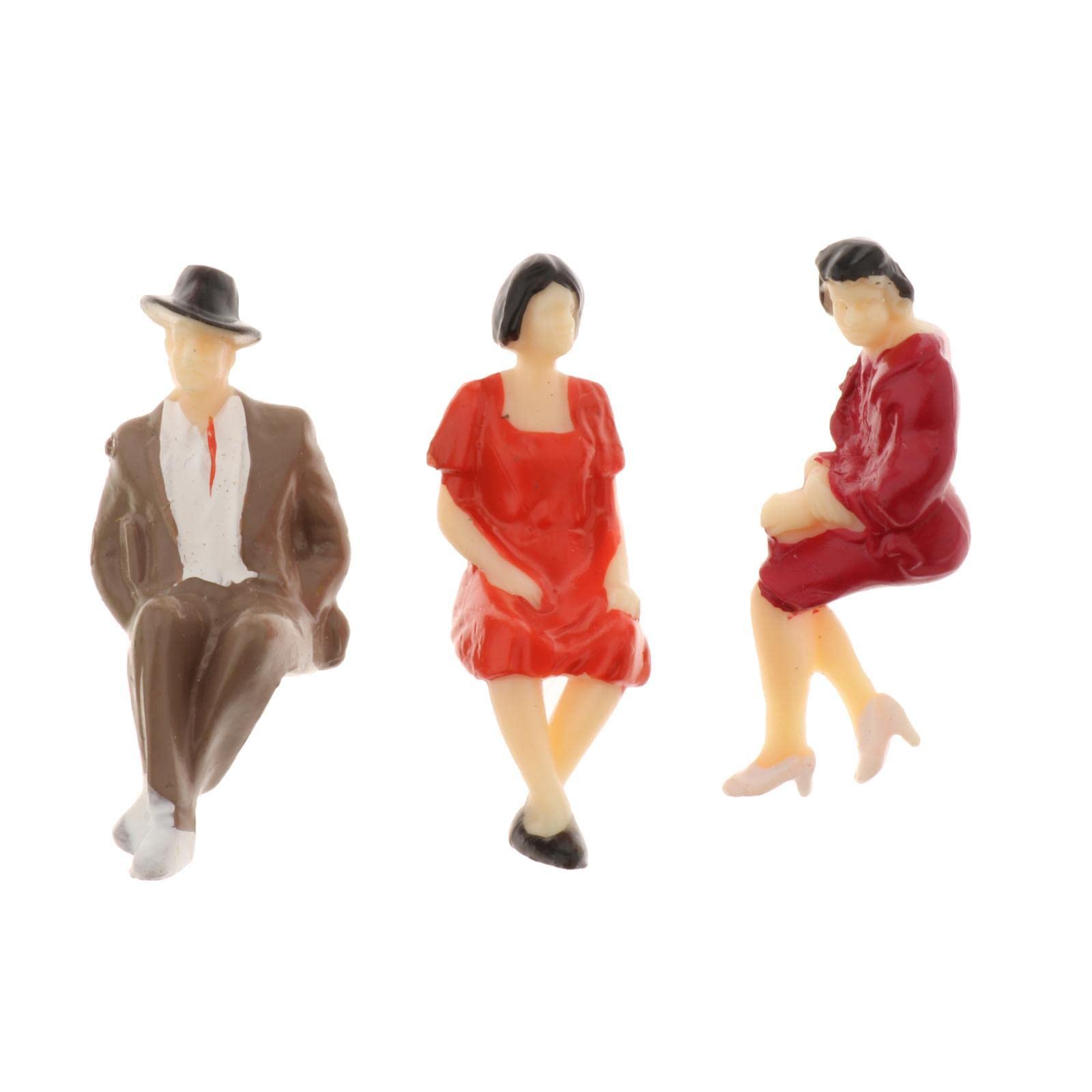 CLUB BOLLYWOOD® 14pcs Model Trains 1:30 Painted Figures G Scale People Standing Seated|Toys & Hobbies | Model Railroads & Trains | G Scale |14 Pieces Tiny People Figures-picture-23
