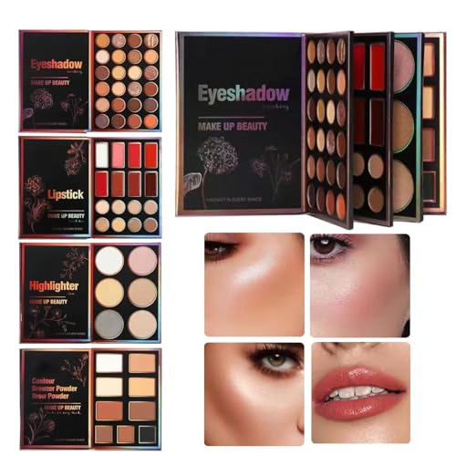 Paleta De Maquillaje - 55 Colores Corrector Mate,Maquillaje Iluminador Mate Perlado | Para Mujeres Adolescentes Niñas Madres Festival de Belleza Fiesta Citas Evento Formal Actuación en Escenario