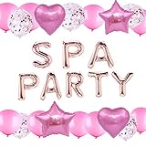 Spa Party Balloons, Spa Party Decoration Set Spa Theme Birthday Party Include Spa Party Foil Banner,...