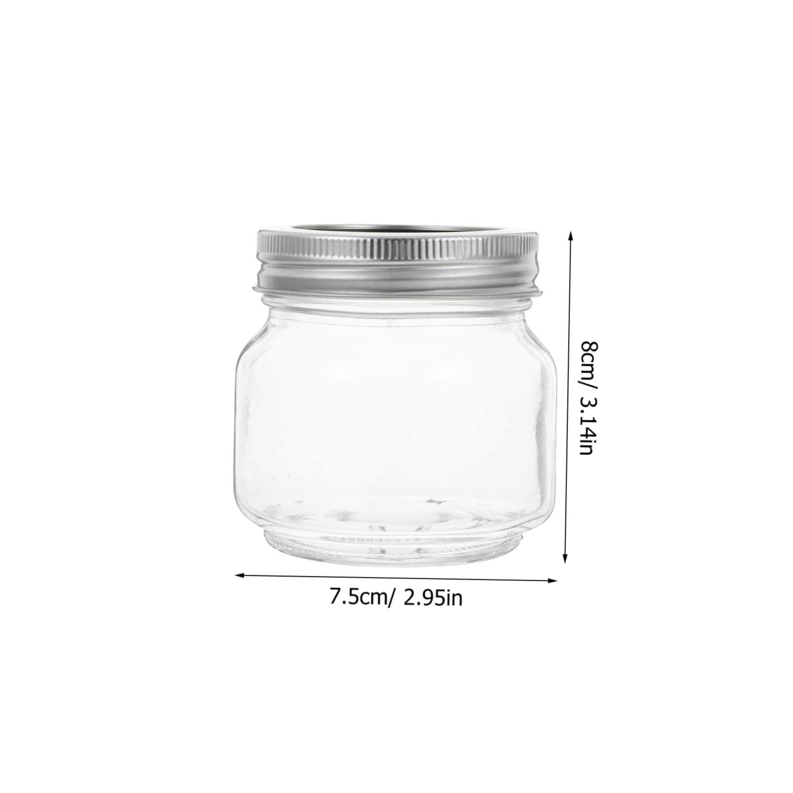 Alipis Frascos Redondos de Vidrio 250ml, 6 Piezas, Cierre Hermético