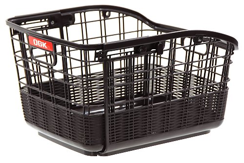 OGK Giken RB-037 RB-037 (Fixed Rattan Style Slide Back Basket), Dark Brown for Bicycles