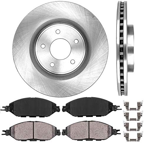 Callahan Front Brake Disc Rotors and Ceramic Brake Pads + Hardware Kit For 2014 - 2019 QX60 | 2015 - 2022 Murano | 2013 - 2019 Pathfinder