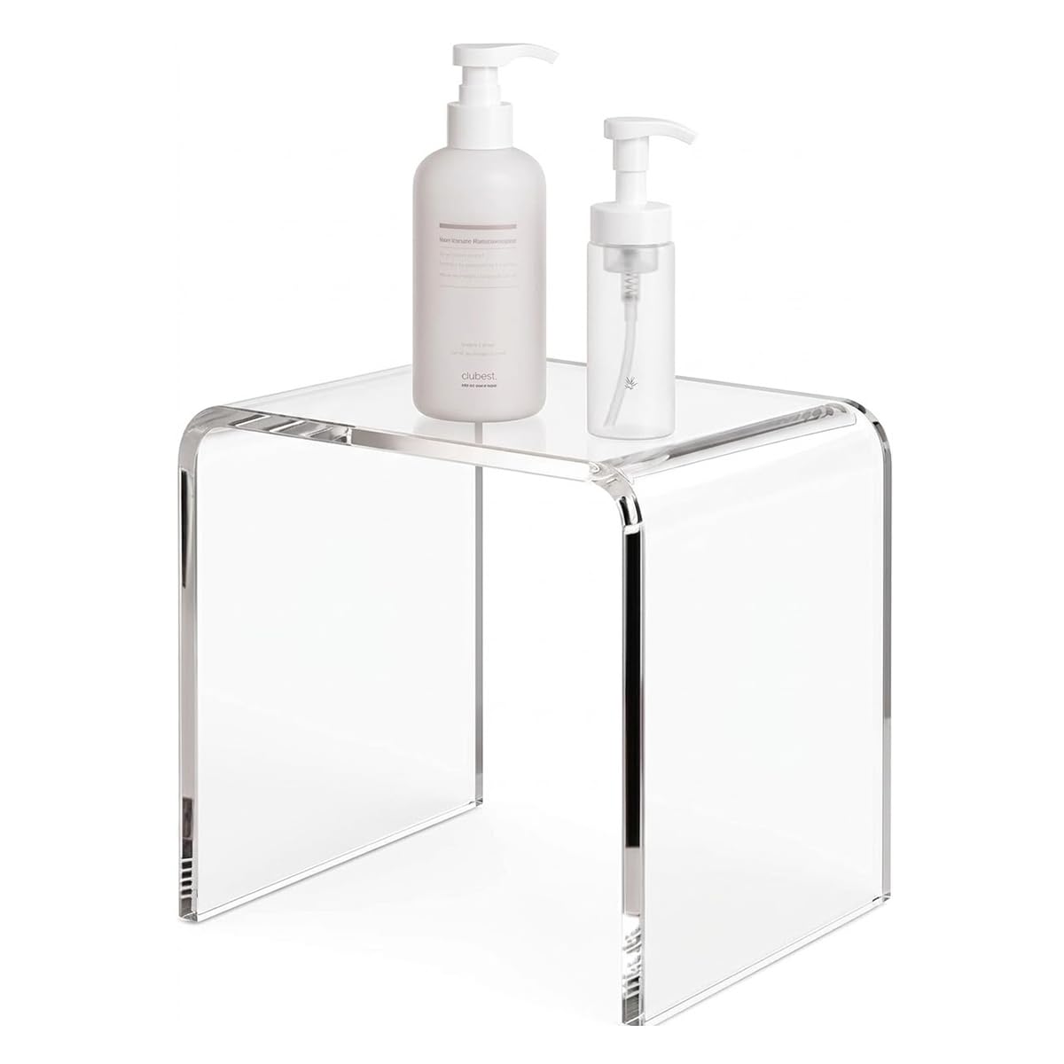 Photo 1 of GETCK Acrylic Step Stool, Clear, 15 Inch, 200 lbs Capacity