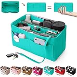 ETTP Purse Organizer Insert, Felt Tote Organizer Insert With Metal Zipper, Handbag Organizer For Spe