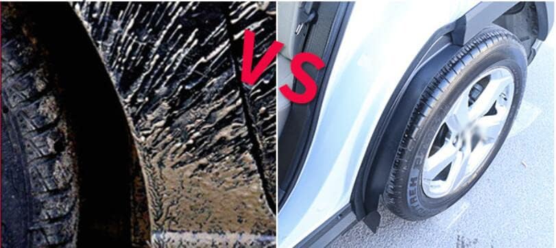 2pcs Car Rear Wheel Lining Mudguard Mud Flaps Fender Splash Guards Compatible for Hyundai Santa Fe 2024-2025