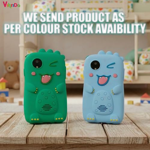 Image of Vikrida Plastic Kids Smartphone Toy with MP3 Music Player Bumper Back Case Dual Camera for Selfies in-Built Games 2.4 inch Screen 8MP Camera Toys for Boys & Girls (Blue)