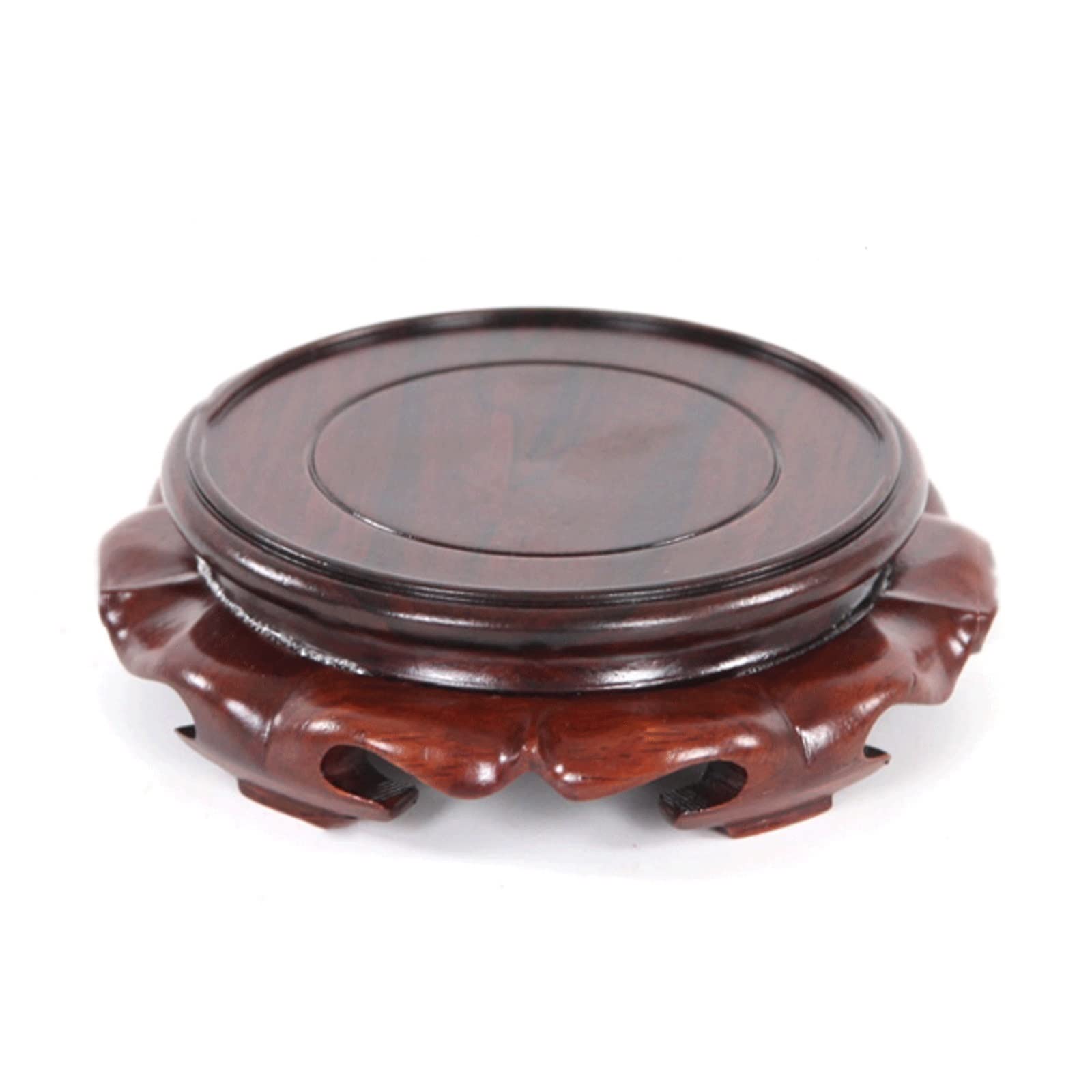SnamicE Plant standPlant Base Stand, Potted Plant Base, Round Wooden Flower Pot Base, Aquarium Decoration, Display Table, vase Base, Solid Wood Stand,A-Large