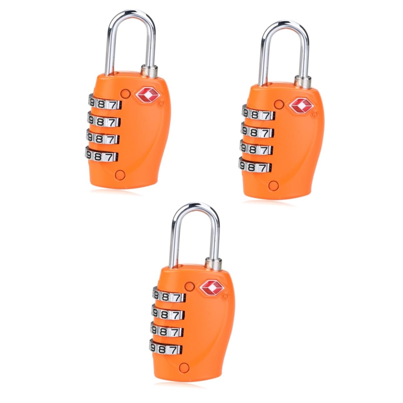 Angoily Lucchetto A Combinazione 330 Per Proteggere I Bagagli 3 Pezzi Approvato Per Valigie E Borse