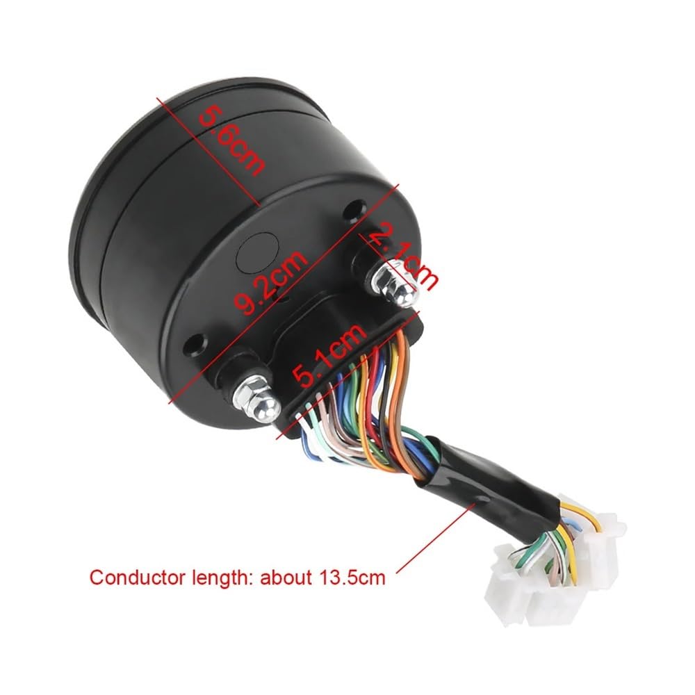 Contachilometri Indicatore Digitale Multifunzione A LED Universale Contagiri Contatore Carburante Quadrante Per Visione Notturna Contachilometri Pannello Per Moto Tachimetro