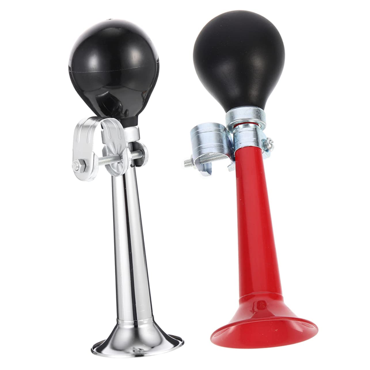 Totority 2Pcs Vintage Metal Bike Horns Loud Manual Air Horns for Outdoor Cycling Easy to Install Crisp Sound Bicycle Bells