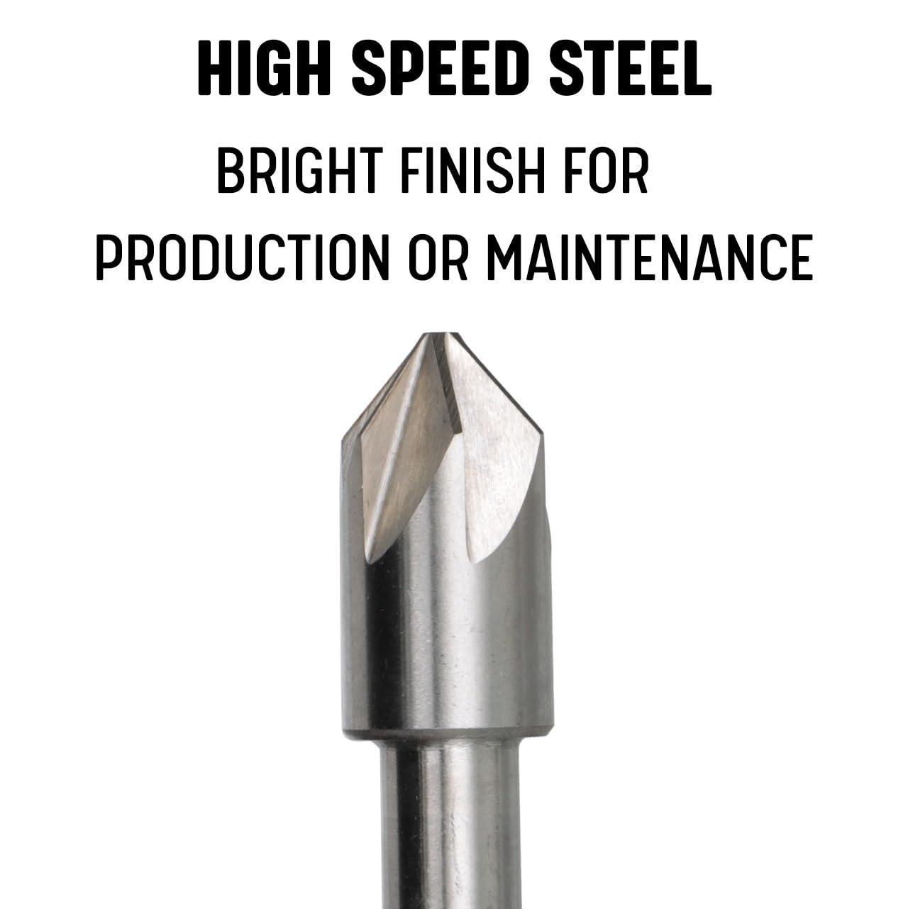 Drill America DEWCHAT seria szybkotnąca ze stali szybkotnącej, 6 rowków, średnica chwytu 1/2", rozmiar 1,7 cm, kąt 82 stopni (opakowanie 1)