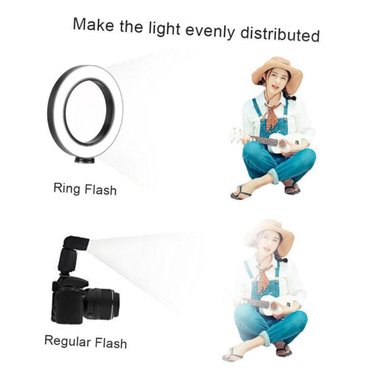 VALICLUD Ringlicht Mit Stativ Für Handy Led Selfie Licht Dimmbare Kameraleuchte Aluminiumlegierung Verstellbarer Halter Für Videoaufnahmen Und Make-up