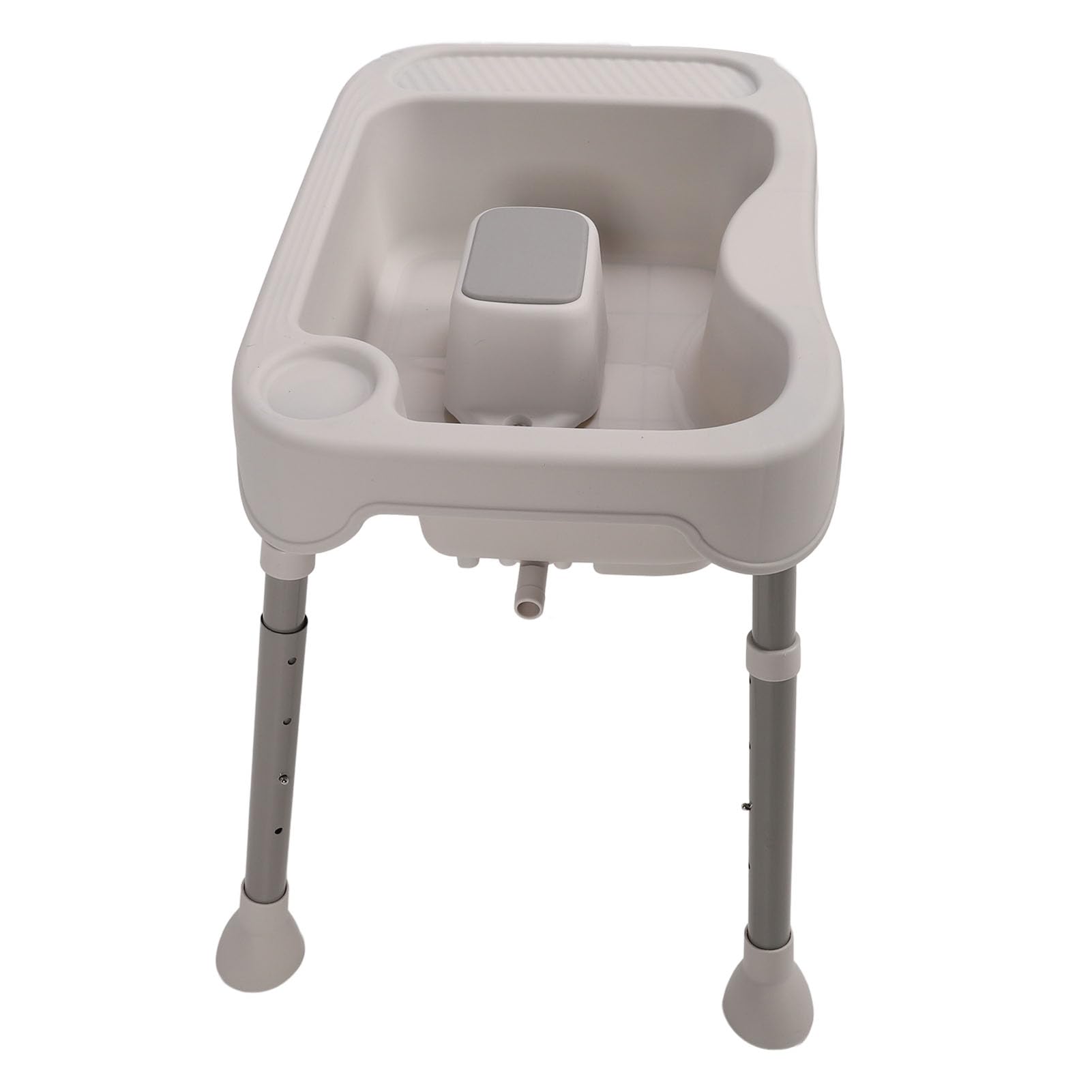 Haarwaschbecken, Tragbare Shampoo-Schüssel, Shampoo-Becken, Ergonomische Kopfstütze, Höhenverstellbar, mit Schlauch für den Salon zu Hause (GRAY)