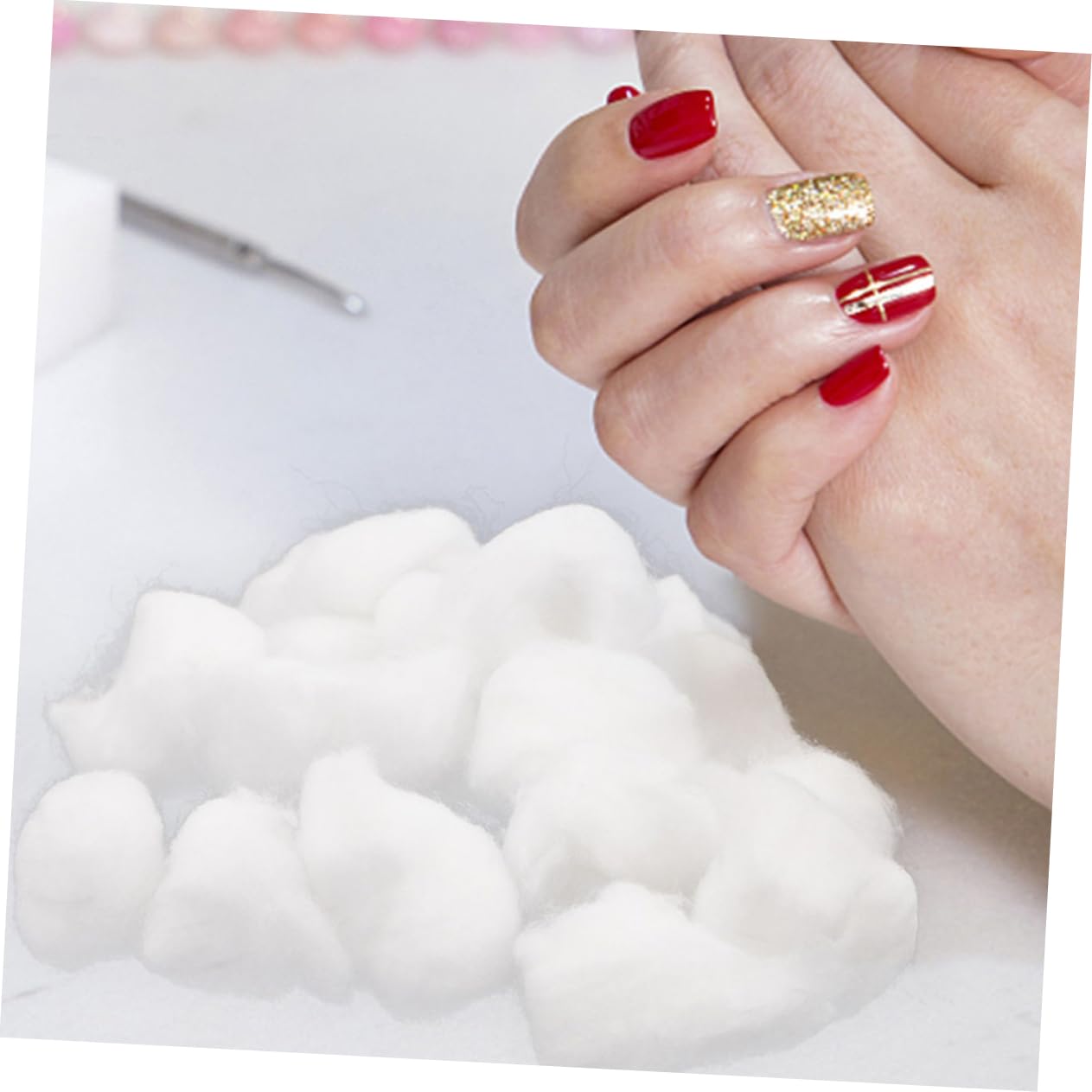 3bags Jumbo Cotton Balls for Nail Polish Removal Gentle Safe Nail Cleaning