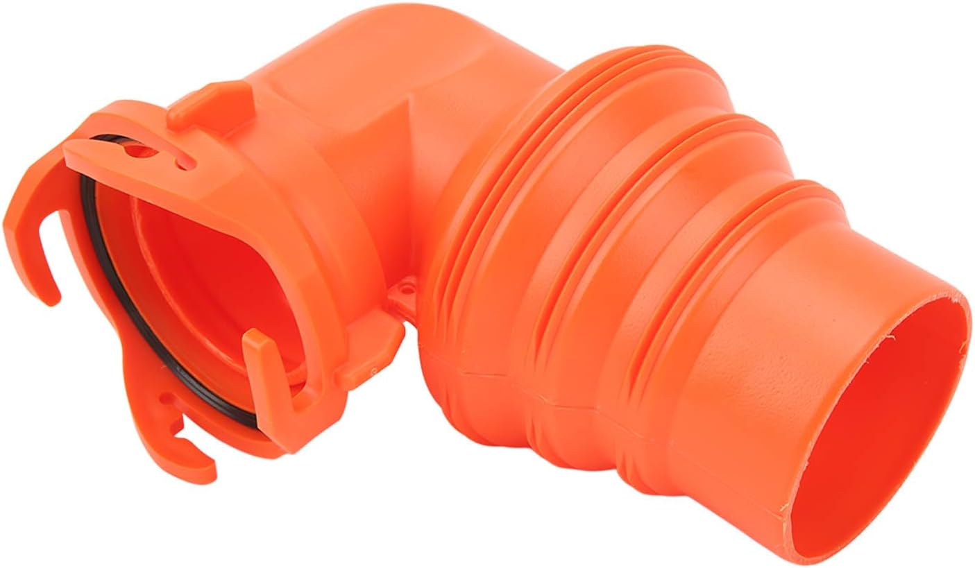 RV Sewer Hose Elbow w Lid 90 Degree, Easy Installation Waste Water Connector for RV Yacht