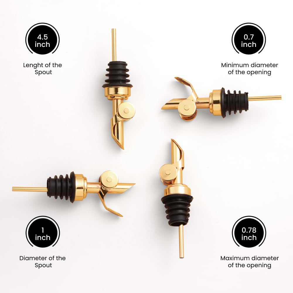 Beccucci Per Liquori Molimoli In Acciaio Inox - Anti-Ossidazione, Per Olio, Vino E Liquori - Foto 10