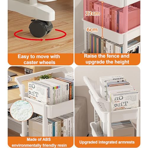 Étagère mobile avec roulettes pour optimiser les petits espaces de vie